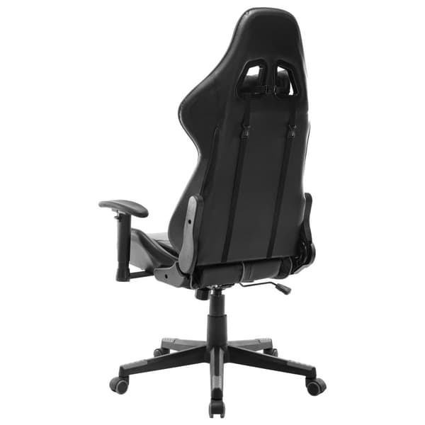 vidaXL Gamingstol svart och grå konstläder multifärg
