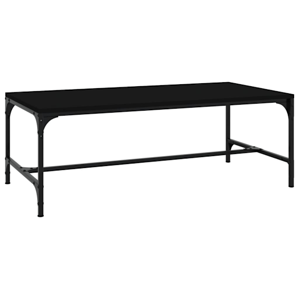 vidaXL Soffbord svart 100x50x35 cm konstruerat trä Svart