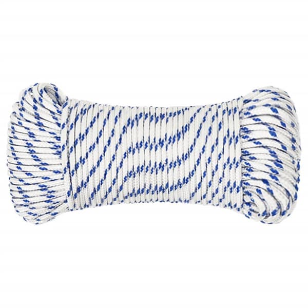 vidaXL Båtlina vit 4 mm 50 m polypropylen