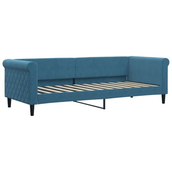 vidaXL Dagbädd utdragbar blå 80x200 cm sammet Blå