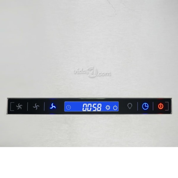 vidaXL Hängande köksfläkt touchsensor LCD 55 cm rostfritt stål Silver 5301  | Silver | 13260 | Fyndiq