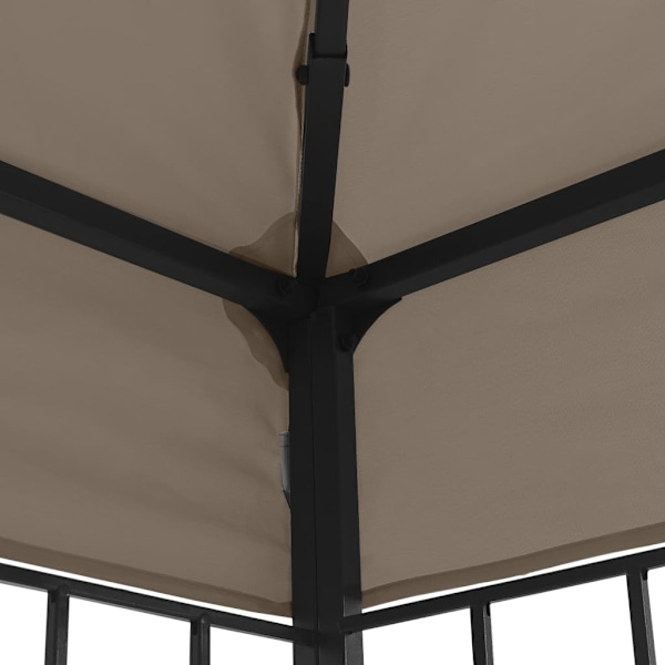 vidaXL Paviljong 4x3 m taupe Taupe