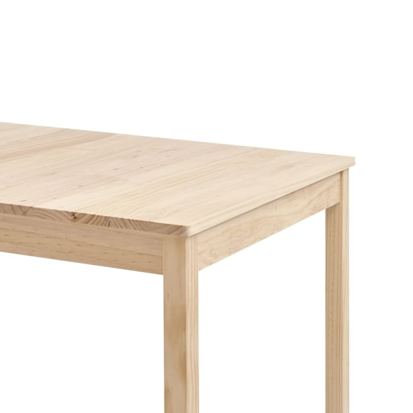 vidaXL Matgrupp 7 delar furu Brun