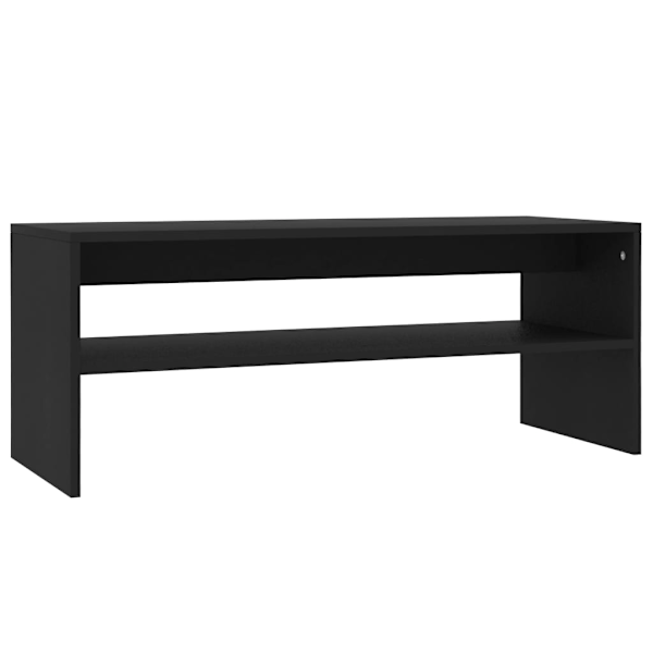 vidaXL Soffbord svart 100x40x40 cm konstruerat trä Svart