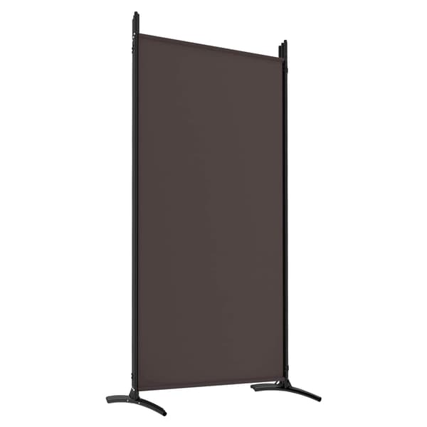 vidaXL Rumsavdelare 6 paneler brun 520x180 cm tyg Brun
