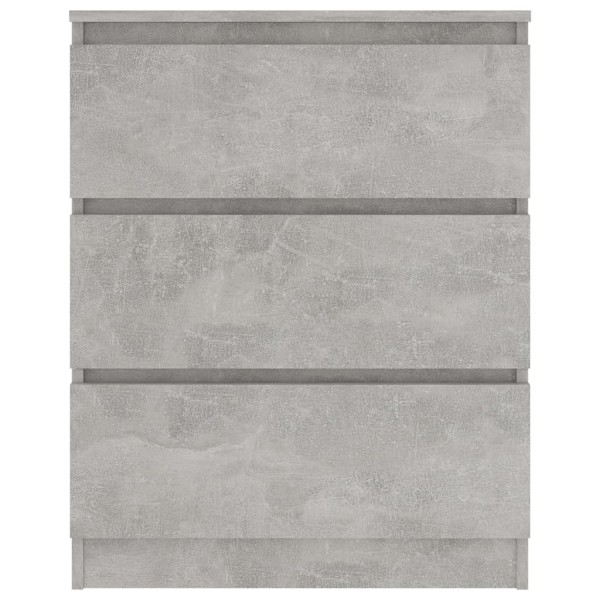 vidaXL Byrå betonggrå 60x35x76 cm konstruerat trä grå