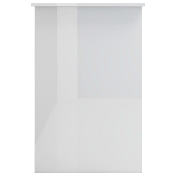 vidaXL Skrivbord vit högglans 100x50x76 cm konstruerat trä Vit