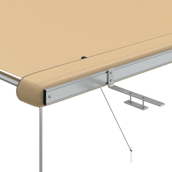 vidaXL Husvagnsmarkis 2,4x2,5x2,15 m beige Beige