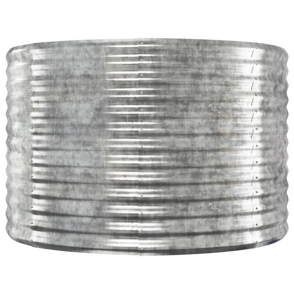 vidaXL Odlingslåda silver 554x100x68 cm pulverlackerat stål Silver