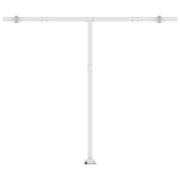 vidaXL Fristående markis manuellt infällbar 350x250 cm gul/vit Gul