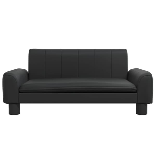 vidaXL Barnsoffa svart 70x45x30 cm konstläder art