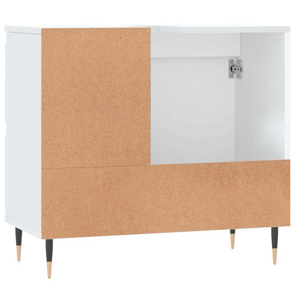 vidaXL Badrumsskåp vit 65x33x60 cm konstruerat trä Vit