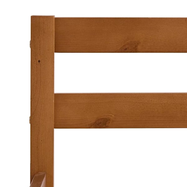 vidaXL Sängram honungsbrun massiv furu 160x200 cm Brun