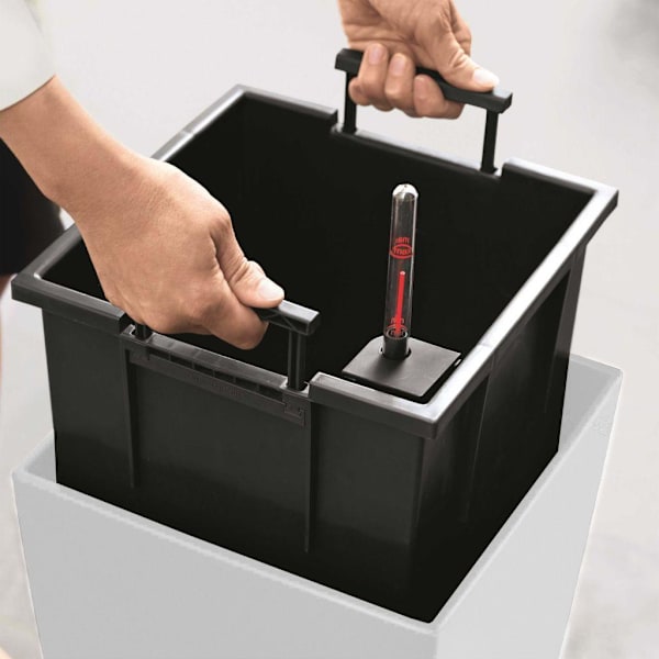 LECHUZA Blomkruka Cubico 40 ALL-IN-ONE vit högglans 18191 Vit