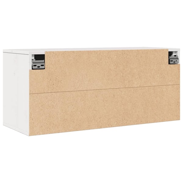 vidaXL Väggskåp vit 80x30x35 cm massiv furu Vit