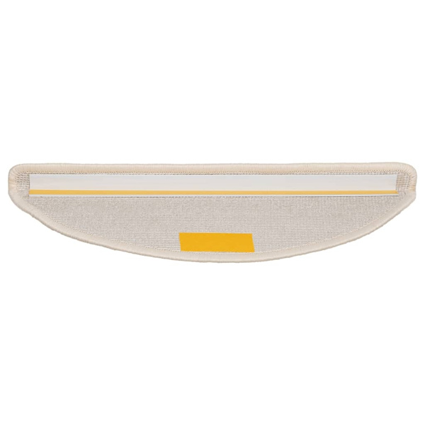 vidaXL Trappstegsmattor 10 st 56x17x3 cm vit Vit