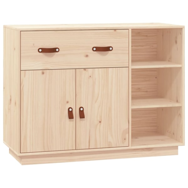 vidaXL Skänk 98,5x40x75 cm massiv furu Brun