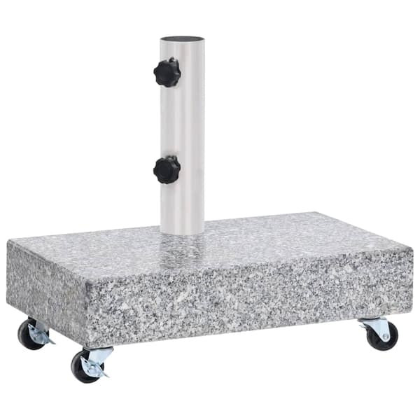 vidaXL Parasollfot ljusgrå 45x25x8,3 cm granit grå