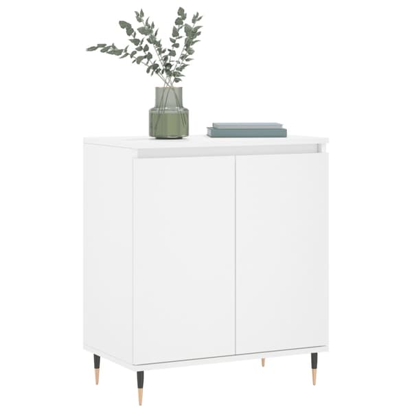 vidaXL Byrå vit 60x35x70 cm konstruerat trä Vit