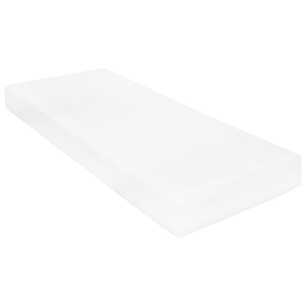 vidaXL Madrass 100x200 cm 7 zoner PU-skum 16 cm H2 H3 Vit