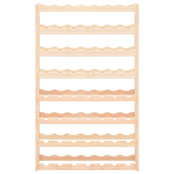 vidaXL Vinställ för 56 flaskor furu Beige