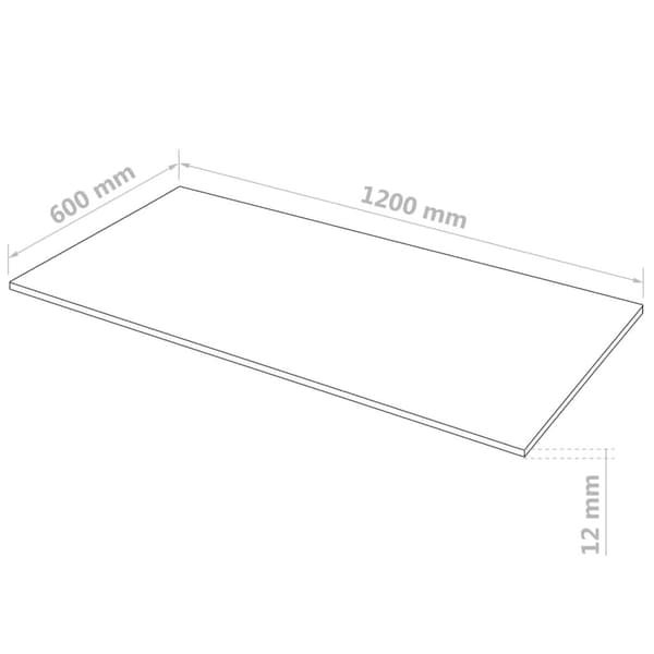 vidaXL MDF-skivor 2 st rektangulära 120x60 cm 12 mm Beige