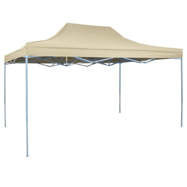 vidaXL Pop-Up partytält 3x4,5 m gräddvit Vit