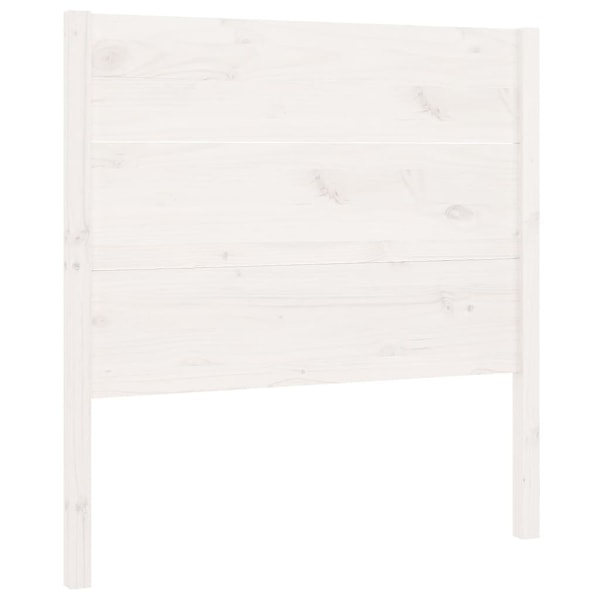 vidaXL Sänggavel vit 106x4x100 cm massiv furu Vit