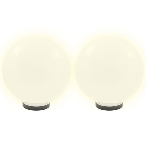 vidaXL Globlampor 4 st LED sfäriska 30 cm PMMA Vit