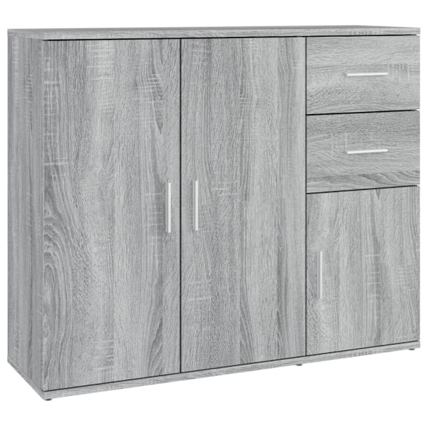 vidaXL Skänk grå sonoma 91x29,5x75 cm konstruerat trä Grå
