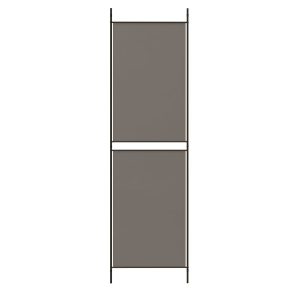 vidaXL Rumsavdelare 5 paneler antracit 250x180 cm tyg Antracit