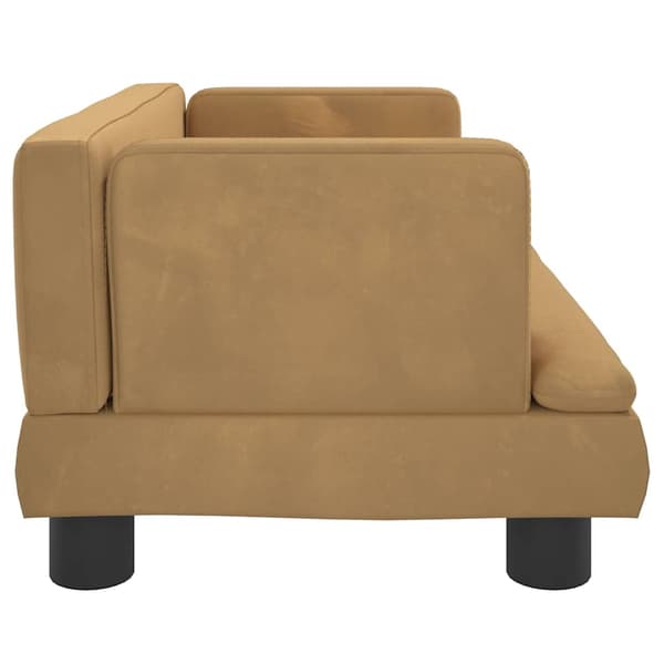 vidaXL Hundbädd brun 60x40x30 cm sammet Brun