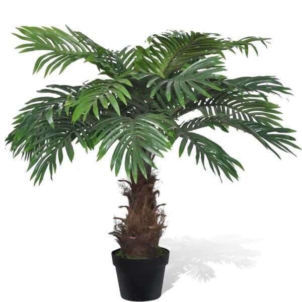 vidaXL Konstväxt Findadelpalm med kruka 80 cm Grön