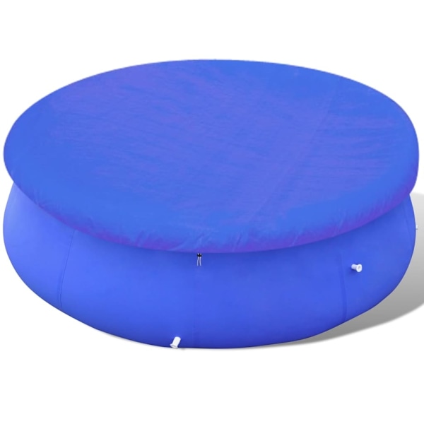 vidaXL Poolöverdrag PE runt 450 - 457 cm 90 g/m² Blå