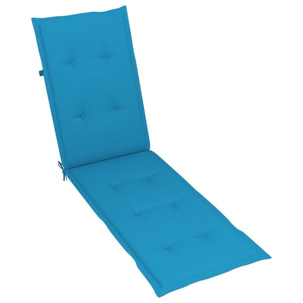 vidaXL Solsängsdyna blå (75+105)x50x3 cm Blå