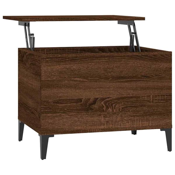 vidaXL Soffbord brun ek 60x44,5x45 cm konstruerat trä Brun