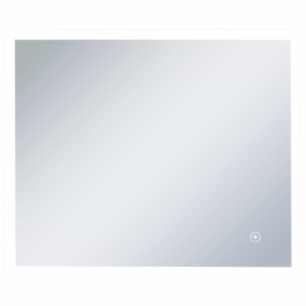vidaXL Badrumsspegel LED med touch-sensor 60x50 cm Silver