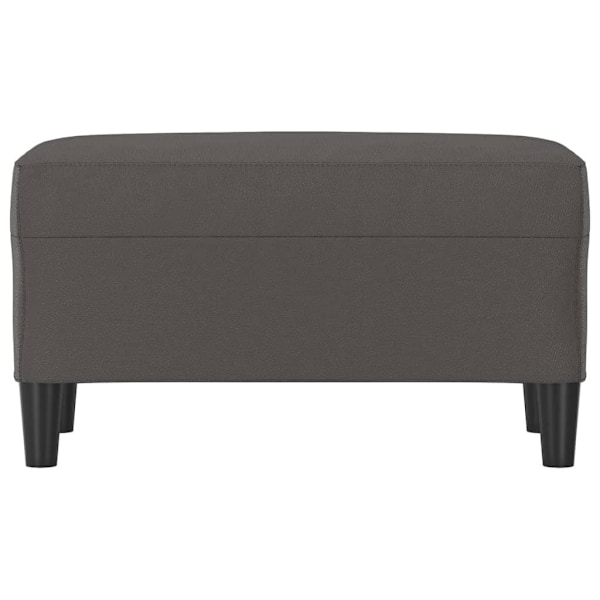 vidaXL Bänk grå 70x35x41 cm konstläder Grå