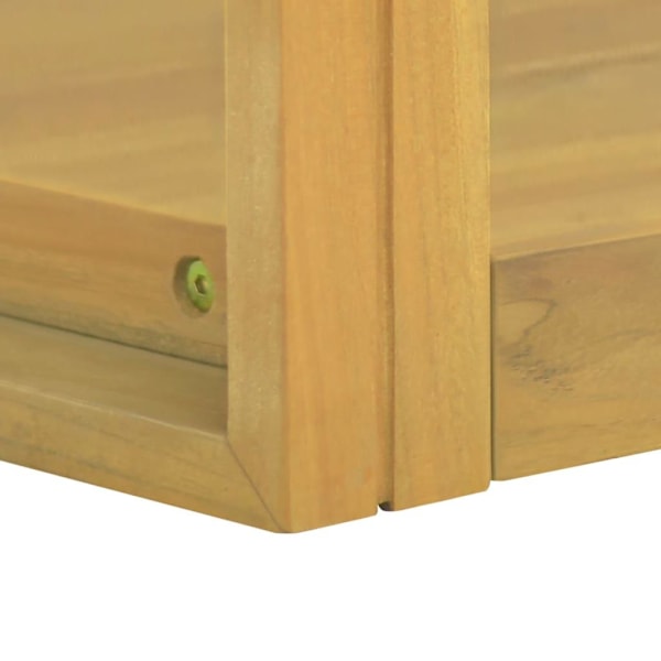 vidaXL Väggmonterat badrumsskåp 45x45x35 cm massiv teak Brun