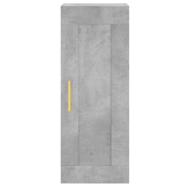 vidaXL Högskåp betonggrå 34,5x34x180 cm konstruerat trä Grå