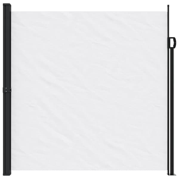 vidaXL Indragbar sidomarkis vit 200x500 cm Vit