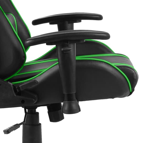 vidaXL Snurrbar gamingstol grön PVC Grön