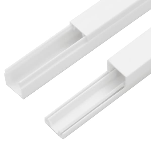 vidaXL Kabelkanal 30x20 mm 30 m PVC Vit