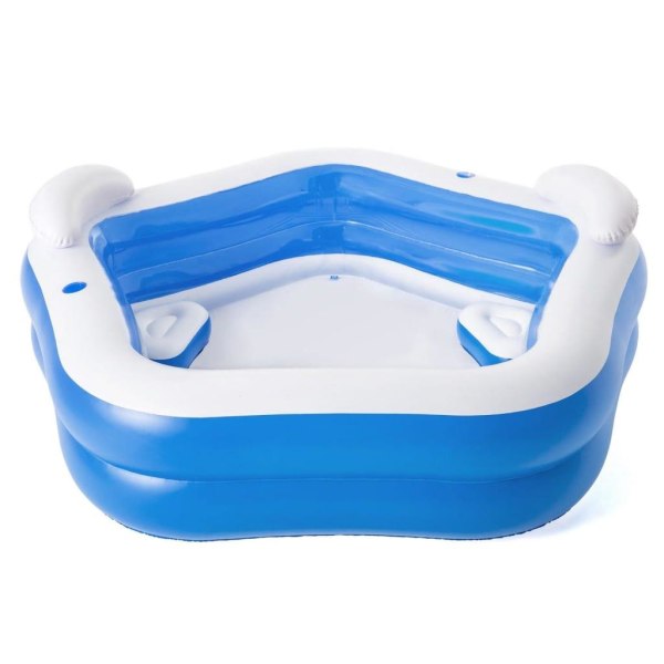 Bestway Pool Family Fun Lounge Pool 213x206x69 cm Blå