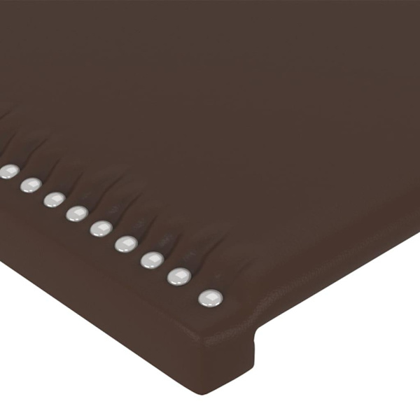 vidaXL Sänggavel brun 100x5x78/88 cm konstläder Brun