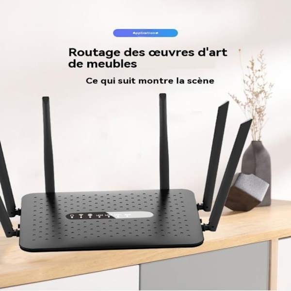 Wifi-router - TD - 5G 1200m - Dobbeltbånd - Indbygget firewall - 1000 Mbps