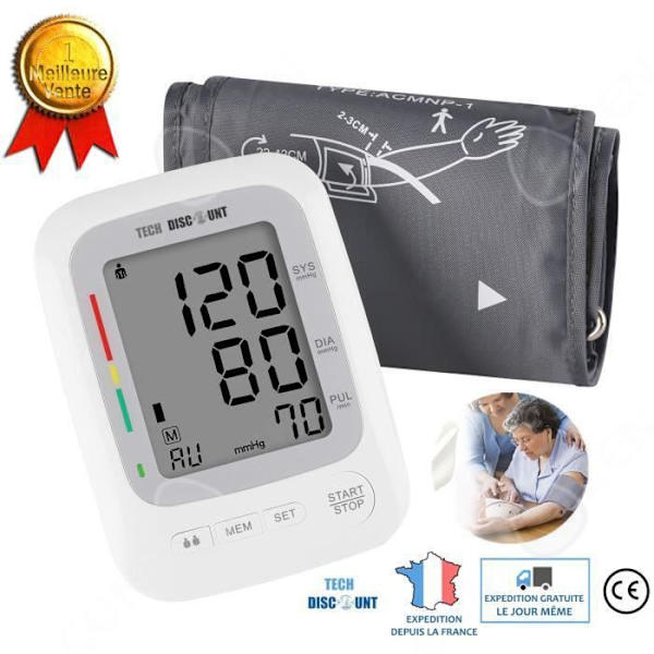 CONFO® Fuldautomatisk elektronisk måleapparat af barmodel til hjemmebrug, portabel