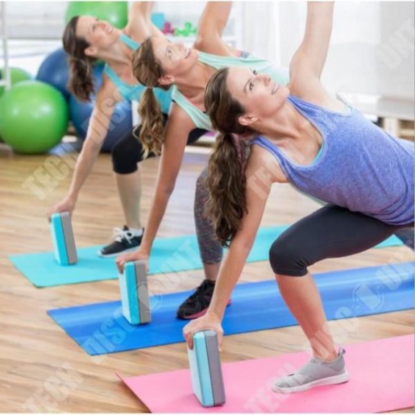 TD® Yoga Block Rektangel Fitness Träning Pilates Muscle Relax Yoga Block Tegel yoga tillbehör 536