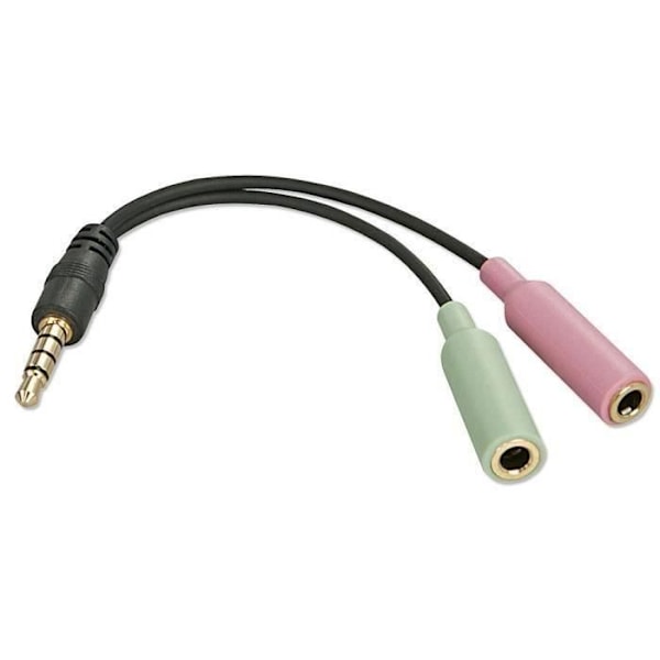 3.5mm kuuloke-mikrofoni adapteri 2 Jack … I06A