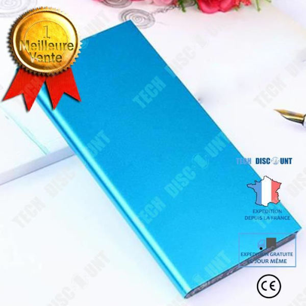TD® Tianshu aluminiumlegering Power Bank 10000mAh frostad metall laddningsskatt